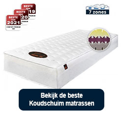 Bekijk de beste koudschuim matrassen
